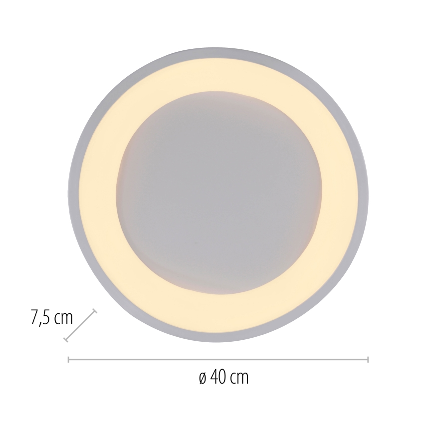 Schöner Wohnen 14233-16 - LED regulējama griestu lampa MONTA LED/21W/230V Ø 40 cm, balta