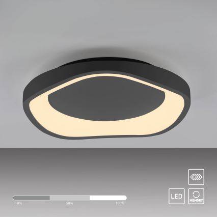Schöner Wohnen 14233-18 - Aptumšojama LED griestu lampa MONTA LED/21W/230V Ø 40 cm melna