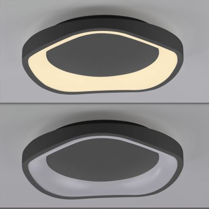 Schöner Wohnen 14233-18 - Aptumšojama LED griestu lampa MONTA LED/21W/230V Ø 40 cm melna