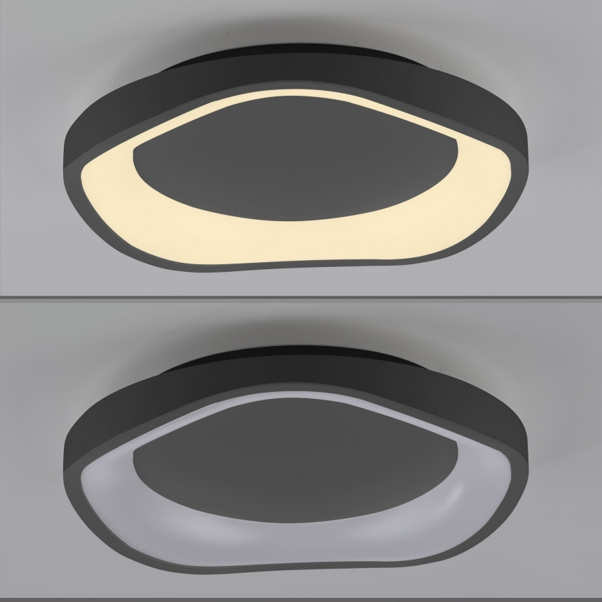 Schöner Wohnen 14233-18 - Aptumšojama LED griestu lampa MONTA LED/21W/230V Ø 40 cm melna