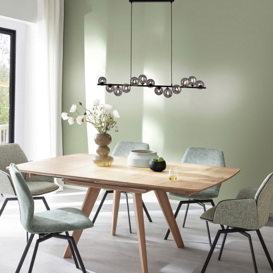 Schöner Wohnen 14504-18 - LED lustra uz troses DUBAI 13xG9/3W/230V 118 m melna/dūmakaina