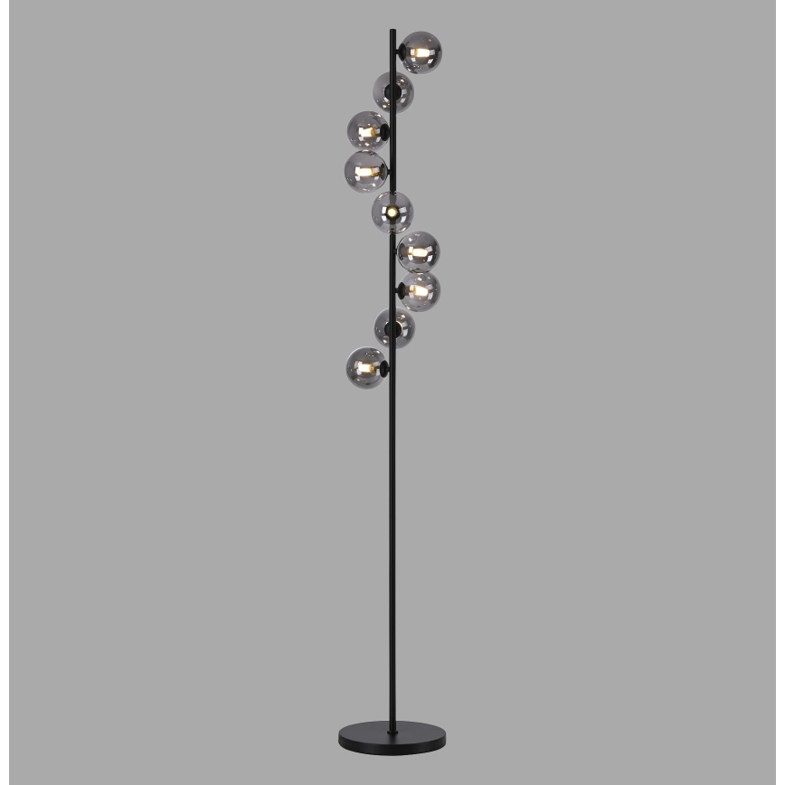Schöner Wohnen 14506-18 - LED grīdas lampa DUBAI 9xG9/3W/230V melna/dūmakaina