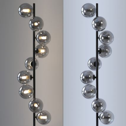 Schöner Wohnen 14506-18 - LED grīdas lampa DUBAI 9xG9/3W/230V melna/dūmakaina