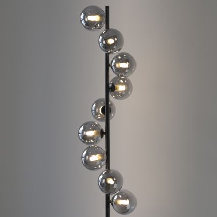 Schöner Wohnen 14506-18 - LED grīdas lampa DUBAI 9xG9/3W/230V melna/dūmakaina