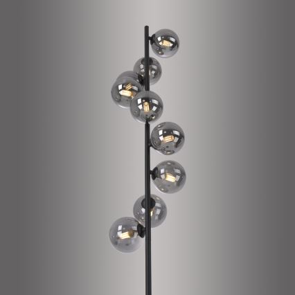 Schöner Wohnen 14506-18 - LED grīdas lampa DUBAI 9xG9/3W/230V melna/dūmakaina