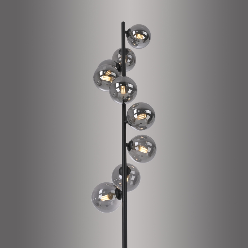 Schöner Wohnen 14506-18 - LED grīdas lampa DUBAI 9xG9/3W/230V melna/dūmakaina