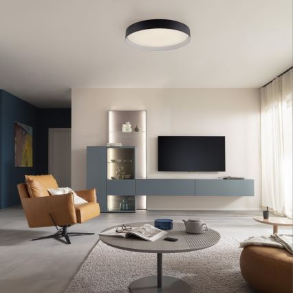 Schöner Wohnen 14595-18 - LED ar regulējamu spilgtumu griestu gaismeklis TAVOLI LED/34W/230V 2700-6500K Ø 49 cm melns + tālvadības pults