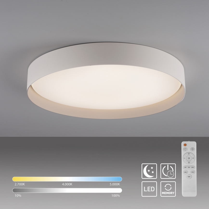 Schöner Wohnen 14595-39 - Dimmējams LED griestu gaismeklis TAVOLI LED/34W/230V 2700-6500K Ø 49 cm, pelēks, ar tālvadības pulti