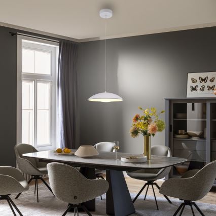 Schöner Wohnen 14606-16 - dimmējama piekaramā lampa uz kabeļa LENTE, LED/17W/230V, Ø 40 cm, balta