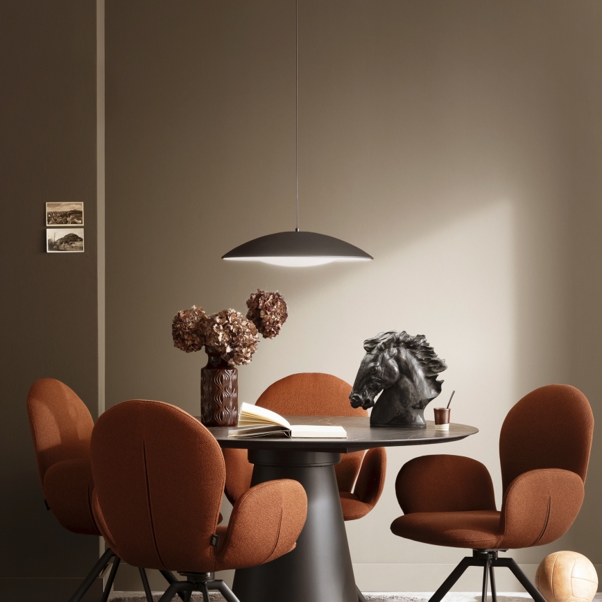 Schöner Wohnen 14606-18 - LENTE LED pakaramais gaismeklis uz vada, ar regulējamu spilgtumu, LED/17W/230V, Ø 40 cm, melns