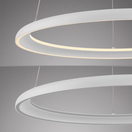 Schöner Wohnen 15570-16 - LED dimējama lustra uz troses QUILLO LED/36W/230V, Ø 60 cm, balta