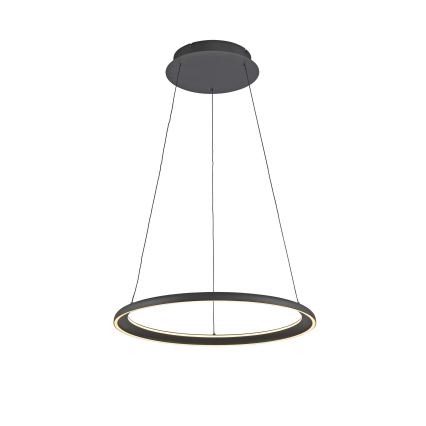 Schöner Wohnen 15570-18 - QUILLO LED dimmējama pakaramā lustra ar trosi, LED 36W, 230V, Ø 60 cm, melna