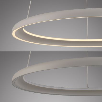 Schöner Wohnen 15570-39 - QUILLO regulējams LED pakaramais gaismeklis ar regulējamu spilgtumu, LED/36W/230V, Ø 60 cm, pelēks