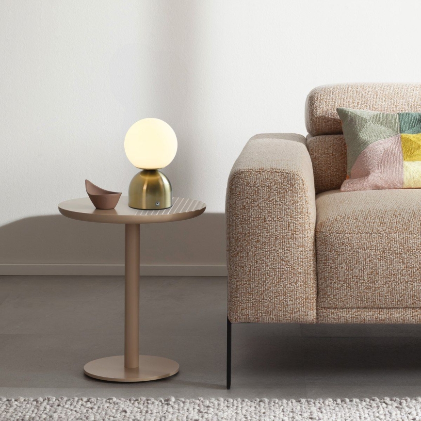 Schöner Wohnen 19218-12 - LED ar regulējamu spilgtumu skārienjūtīga uzlādējama galda lampa RUDI LED/1,2W/5V 3000-6000K 1200 mAh zelta