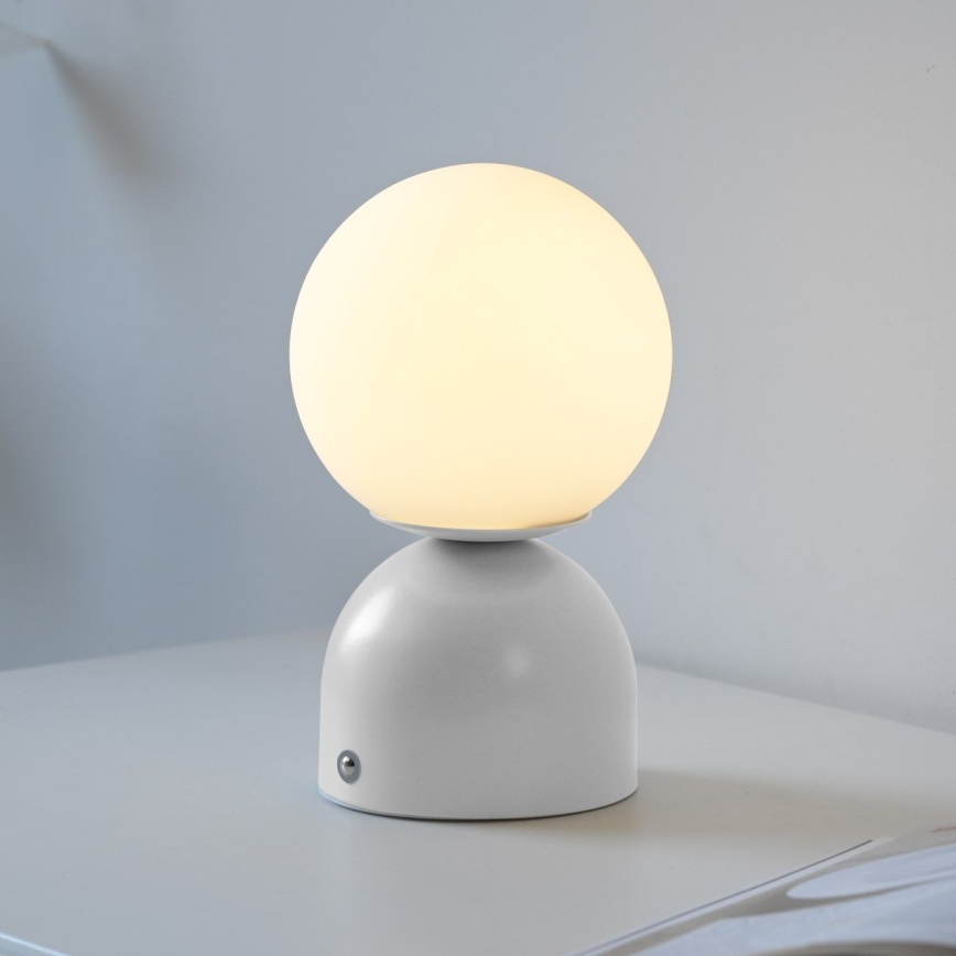 Schöner Wohnen 19218-16 - LED regulējama skārienvadāma uzlādējamā galda lampa RUDI LED/1,2W/5V 3000-6000K 1200 mAh balta