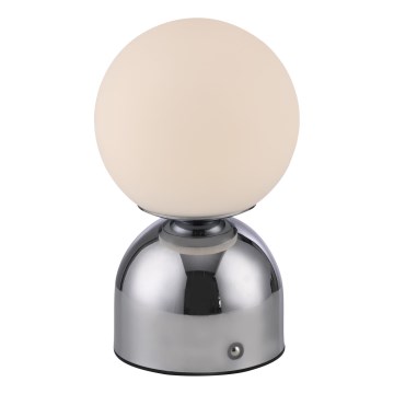 Schöner Wohnen 19218-17 - LED regulējama skārienjūtīga uzlādējamā galda lampa RUDI LED/1,2W/5V 3000-6000K 1200 mAh spīdīgs hroms