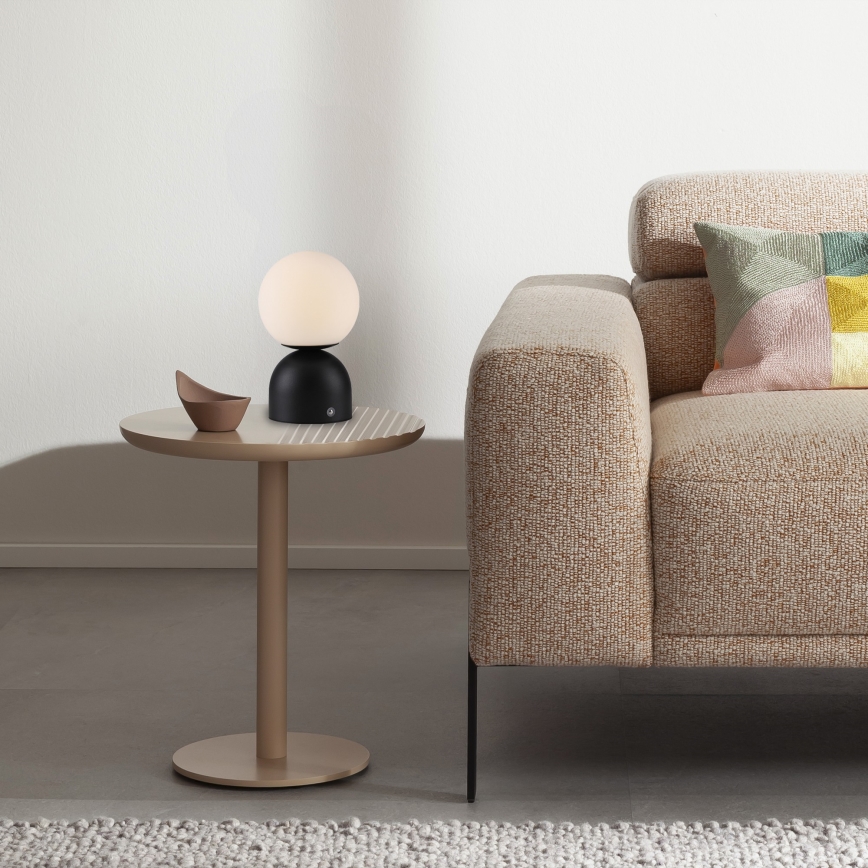 Schöner Wohnen 19218-18 - LED dimējama skārienjūtīga uzlādējama galda lampa RUDI LED/1,2W/5V 3000-6000K 1200 mAh melna