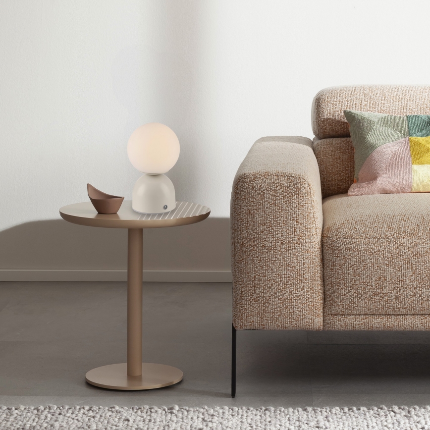 Schöner Wohnen 19218-39 - LED ar regulējamu spilgtumu un skārienkontroli, uzlādējama galda lampa RUDI LED/1,2W/5V 3000-6000K 1200 mAh pelēka