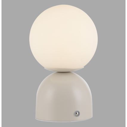 Schöner Wohnen 19218-39 - LED ar regulējamu spilgtumu un skārienkontroli, uzlādējama galda lampa RUDI LED/1,2W/5V 3000-6000K 1200 mAh pelēka