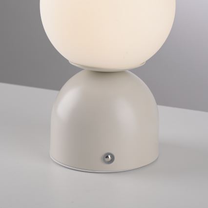 Schöner Wohnen 19218-39 - LED ar regulējamu spilgtumu un skārienkontroli, uzlādējama galda lampa RUDI LED/1,2W/5V 3000-6000K 1200 mAh pelēka