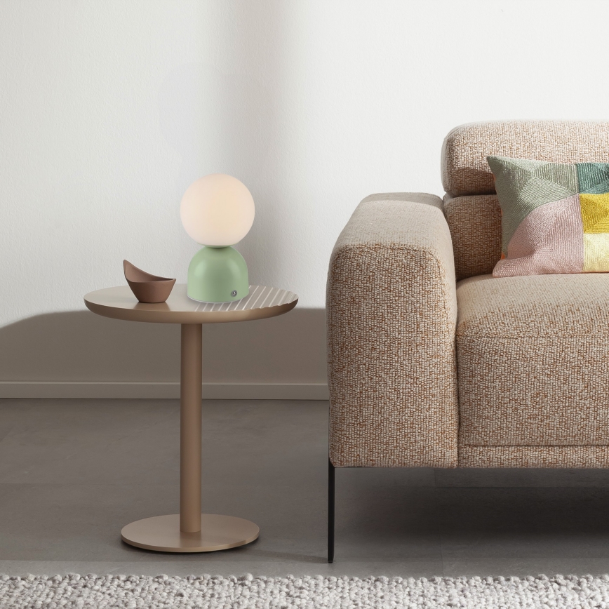 Schöner Wohnen 19218-43 - RUDI uzlādējama skārienjutīga LED galda lampa ar regulējamu spilgtumu, LED/1,2W/5V 3000-6000K 1200 mAh, zaļa