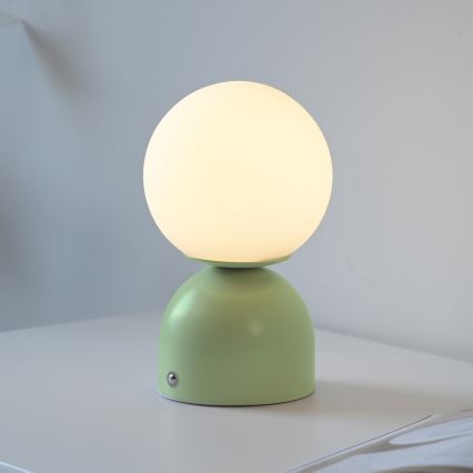 Schöner Wohnen 19218-43 - RUDI uzlādējama skārienjutīga LED galda lampa ar regulējamu spilgtumu, LED/1,2W/5V 3000-6000K 1200 mAh, zaļa