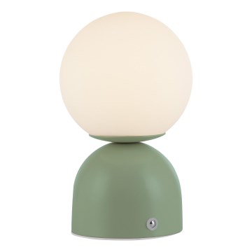 Schöner Wohnen 19218-43 - RUDI uzlādējama skārienjutīga LED galda lampa ar regulējamu spilgtumu, LED/1,2W/5V 3000-6000K 1200 mAh, zaļa