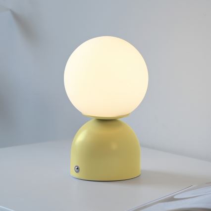 Schöner Wohnen 19218-81 - LED dimējama skārienvadāma uzlādējamā galda lampa RUDI LED/1,2W/5V 3000-6000K 1200 mAh dzeltena