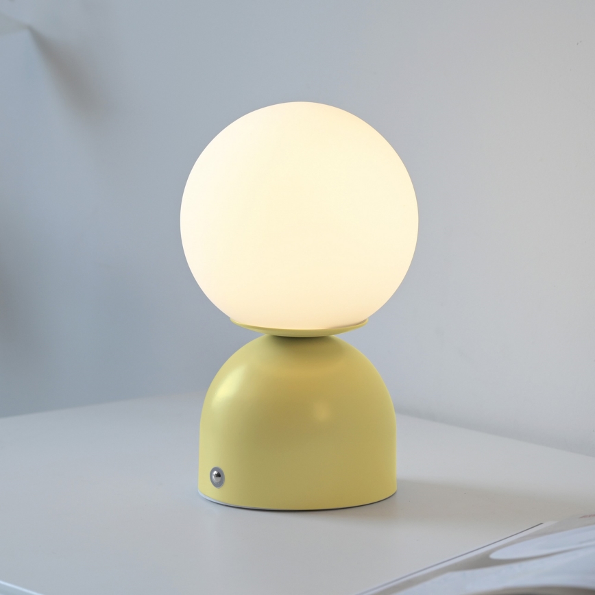 Schöner Wohnen 19218-81 - LED dimējama skārienvadāma uzlādējamā galda lampa RUDI LED/1,2W/5V 3000-6000K 1200 mAh dzeltena