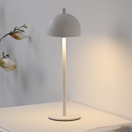 Schöner Wohnen 19244-16 - LED dimējama ar skārienvadību un uzlādējama āra galda lampa BELLIS LED/2,5W/5V 2600 mAh IP54 balta