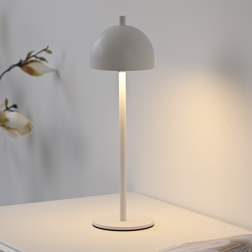 Schöner Wohnen 19244-16 - LED dimējama ar skārienvadību un uzlādējama āra galda lampa BELLIS LED/2,5W/5V 2600 mAh IP54 balta