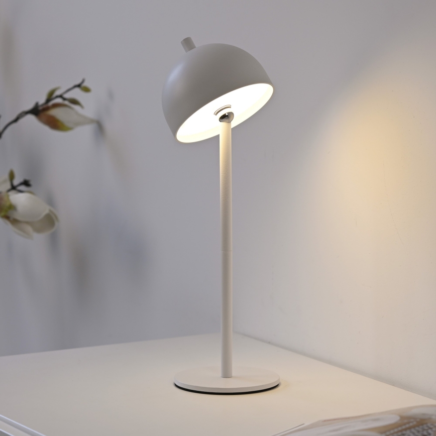 Schöner Wohnen 19244-16 - LED dimējama ar skārienvadību un uzlādējama āra galda lampa BELLIS LED/2,5W/5V 2600 mAh IP54 balta