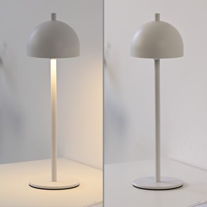Schöner Wohnen 19244-16 - LED dimējama ar skārienvadību un uzlādējama āra galda lampa BELLIS LED/2,5W/5V 2600 mAh IP54 balta