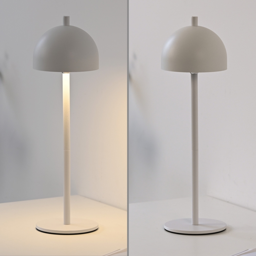 Schöner Wohnen 19244-16 - LED dimējama ar skārienvadību un uzlādējama āra galda lampa BELLIS LED/2,5W/5V 2600 mAh IP54 balta