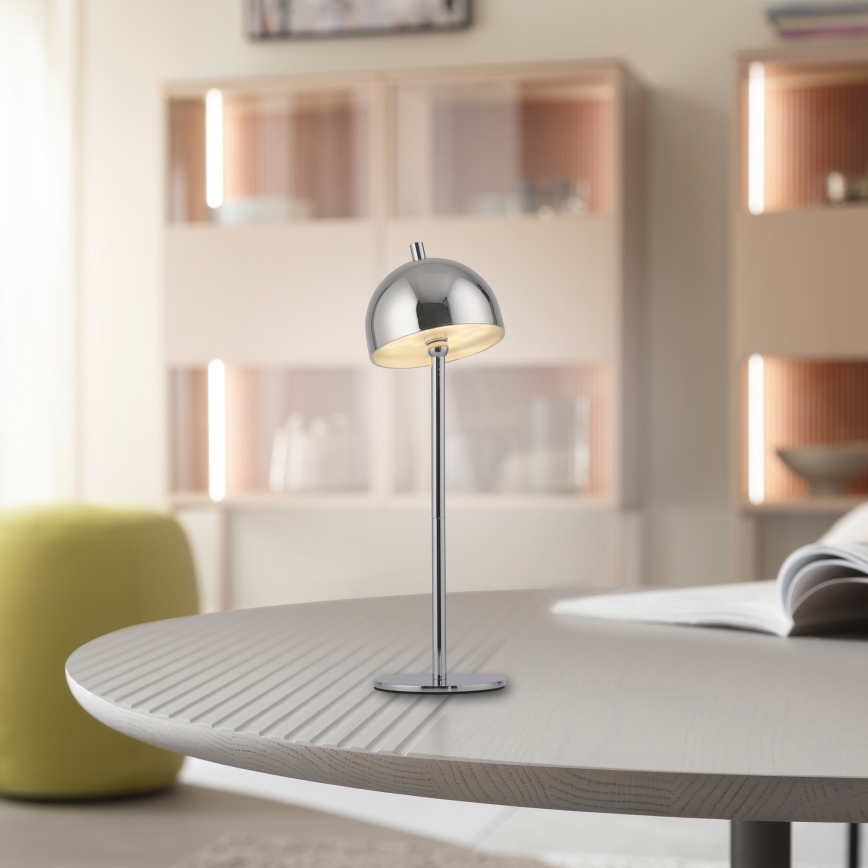 Schöner Wohnen 19244-17 - regulējama skārienjūtīga uzlādējama āra galda lampa BELLIS LED/2,5W/5V 2600 mAh IP54 spīdīgs hroms