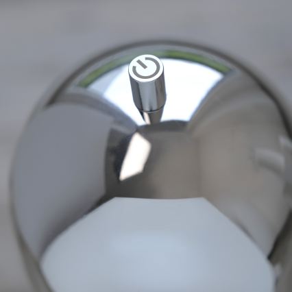 Schöner Wohnen 19244-17 - regulējama skārienjūtīga uzlādējama āra galda lampa BELLIS LED/2,5W/5V 2600 mAh IP54 spīdīgs hroms