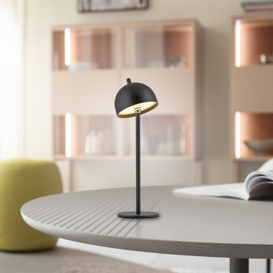 Schöner Wohnen 19244-18 - LED ar regulējamu spilgtumu, skārienvadāma uzlādējama āra galda lampa BELLIS LED/2,5W/5V 2600 mAh IP54 melna