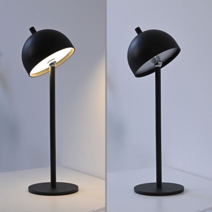 Schöner Wohnen 19244-18 - LED ar regulējamu spilgtumu, skārienvadāma uzlādējama āra galda lampa BELLIS LED/2,5W/5V 2600 mAh IP54 melna