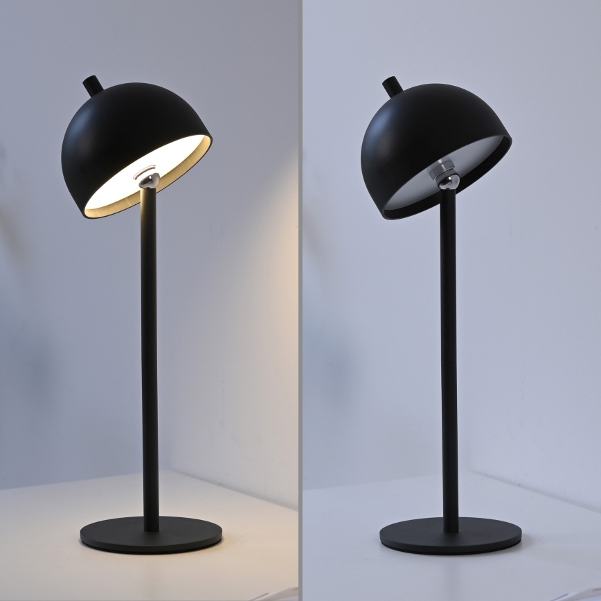 Schöner Wohnen 19244-18 - LED ar regulējamu spilgtumu, skārienvadāma uzlādējama āra galda lampa BELLIS LED/2,5W/5V 2600 mAh IP54 melna