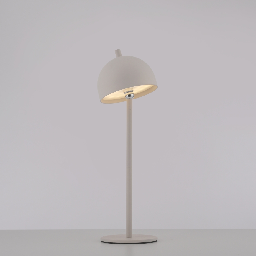 Schöner Wohnen 19244-39 - LED ar pieskārienu regulējama uzlādējama āra galda lampa BELLIS LED/2,5W/5V 2600 mAh IP54 pelēka