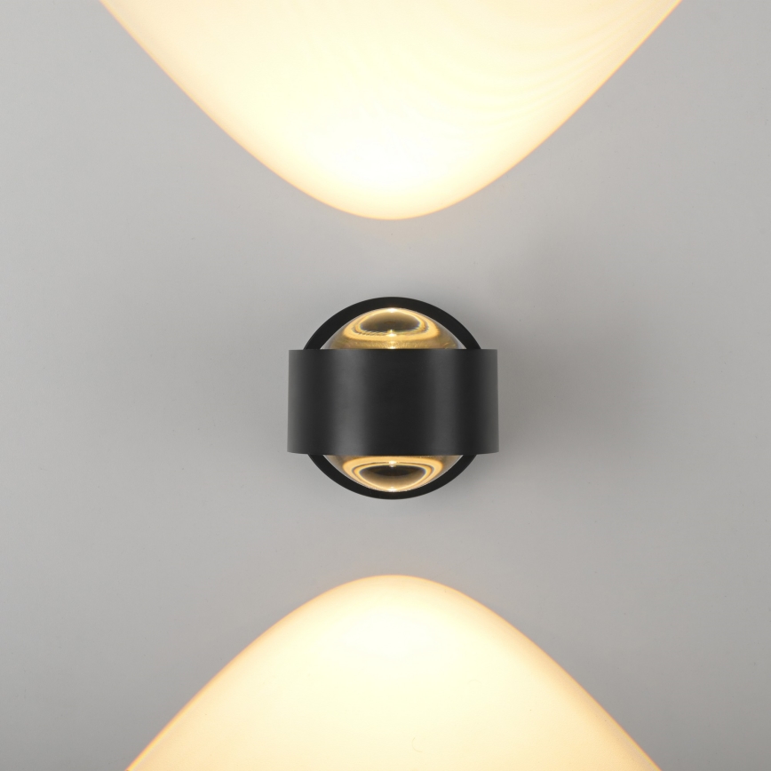 Schöner Wohnen 19331-18 - LED sienas gaismeklis CHIA 2xLED/2W/230V melns