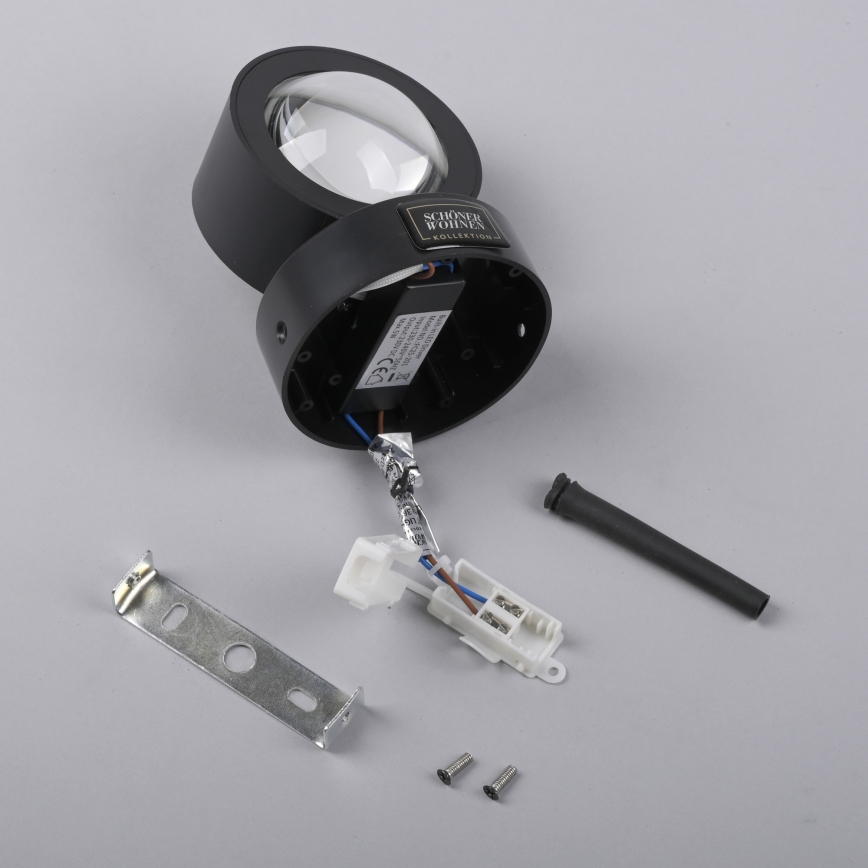 Schöner Wohnen 19331-18 - LED sienas gaismeklis CHIA 2xLED/2W/230V melns