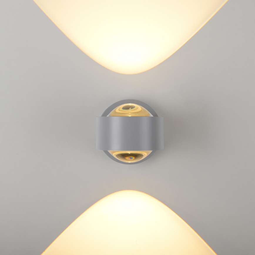 Schöner Wohnen 19331-21 - LED sienas gaismeklis CHIA 2xLED/2W/230V antracīts