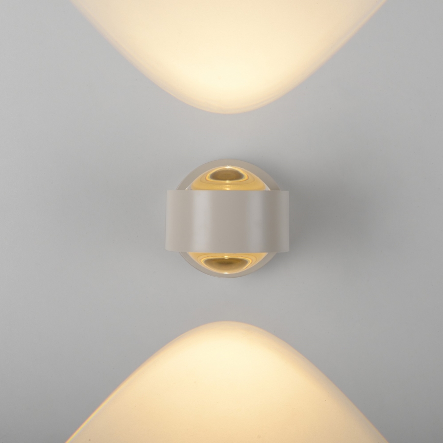 Schöner Wohnen 19331-39 - LED sienas gaismeklis CHIA 2xLED/2W/230V pelēks