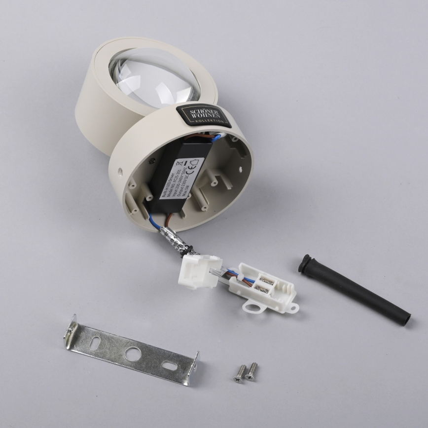 Schöner Wohnen 19331-39 - LED sienas gaismeklis CHIA 2xLED/2W/230V pelēks