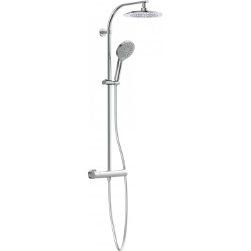 Schütte 60046 - Dušas komplekts ar termostatisko jaucējkrānu MADURA FRESH, spīdīgs hroms