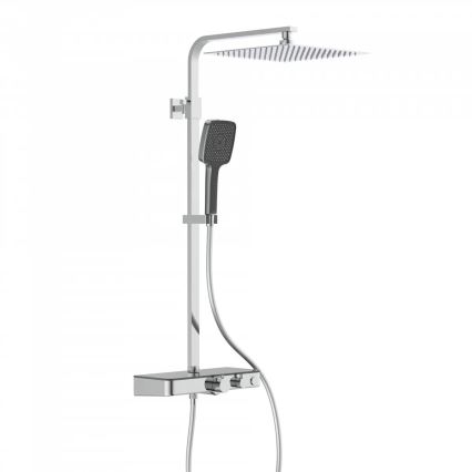 Schütte 60531 - Dušas komplekts ar termostatisko jaucējkrānu OCEAN spīdīgs hroms/antracīts
