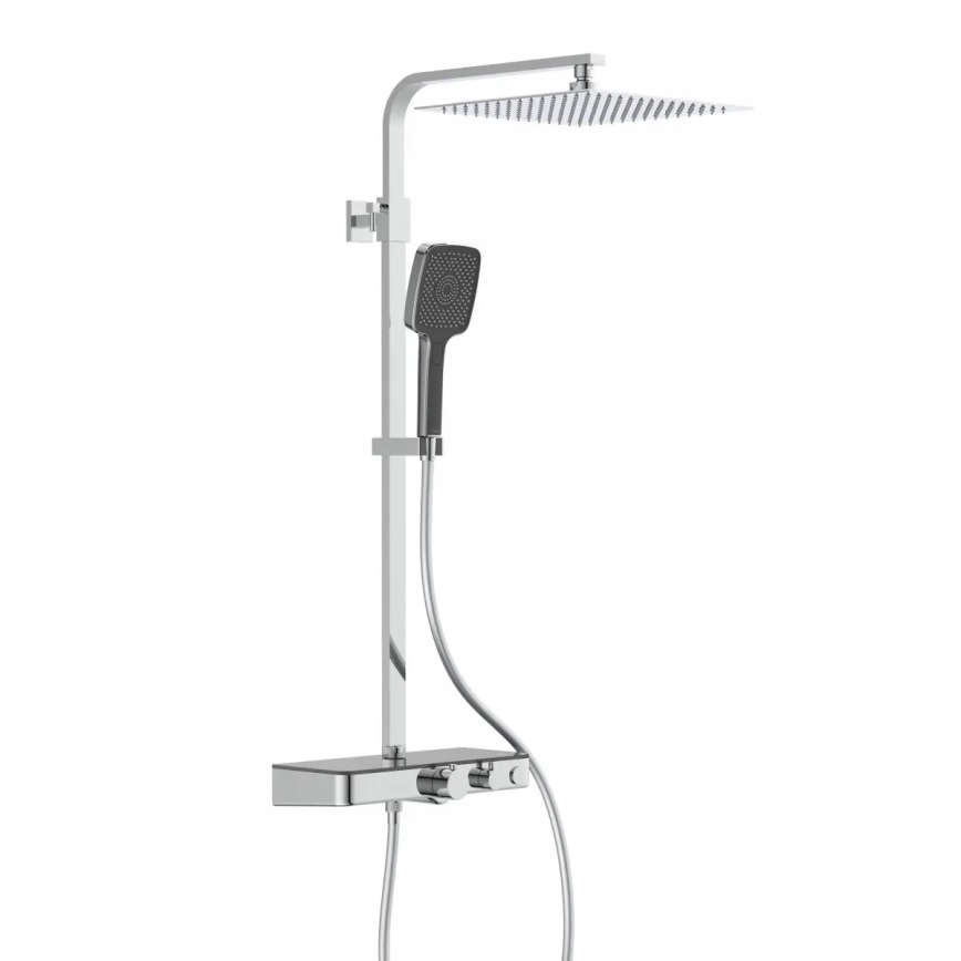 Schütte 60531 - Dušas komplekts ar termostatisko jaucējkrānu OCEAN spīdīgs hroms/antracīts