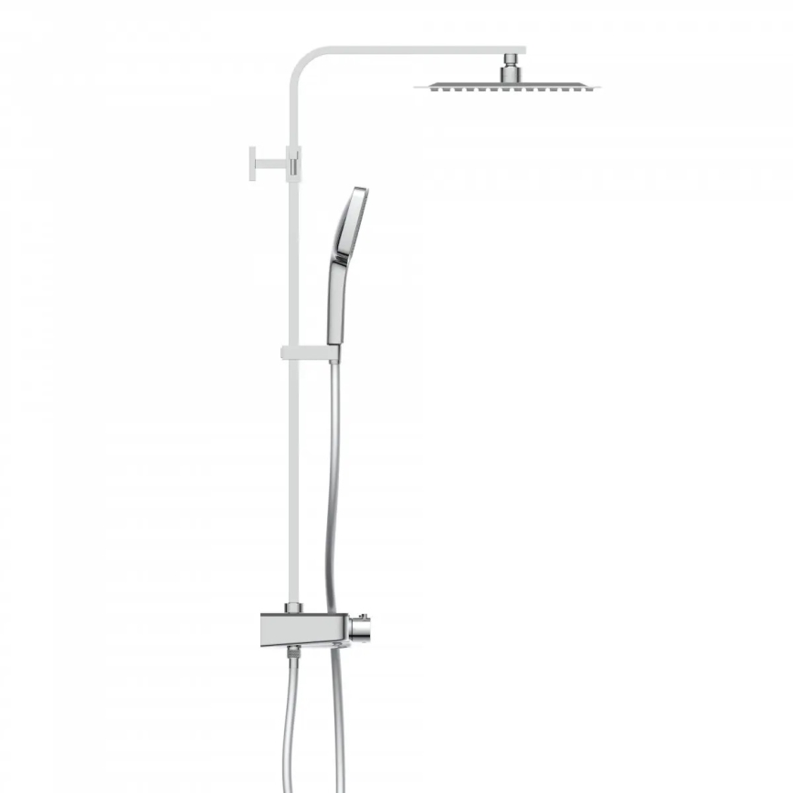 Schütte 60531 - Dušas komplekts ar termostatisko jaucējkrānu OCEAN spīdīgs hroms/antracīts