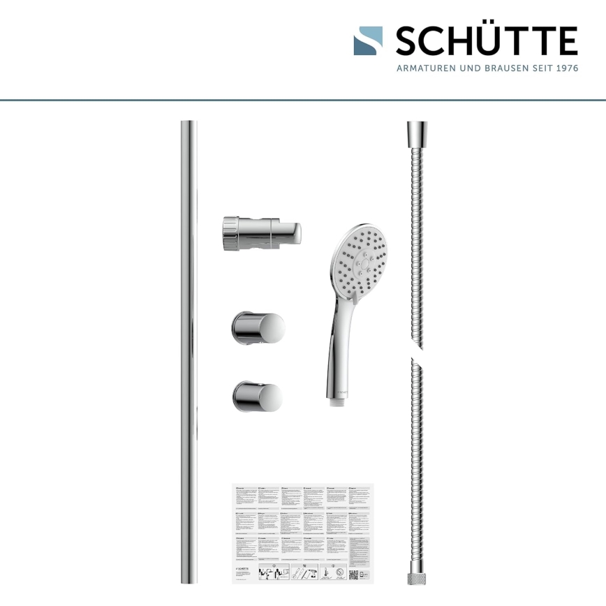Schütte 64830 - Dušas komplekts NAPOLI, spīdīgs hroms